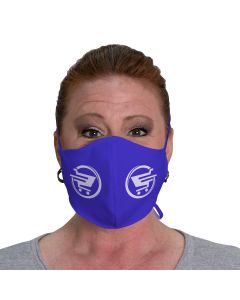 Imprinted Face Cover with fabric ties (Pack of 12)